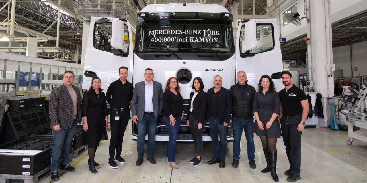 Mercedes’in Aksaray’da üretilen 400 bininci kamyon gururu