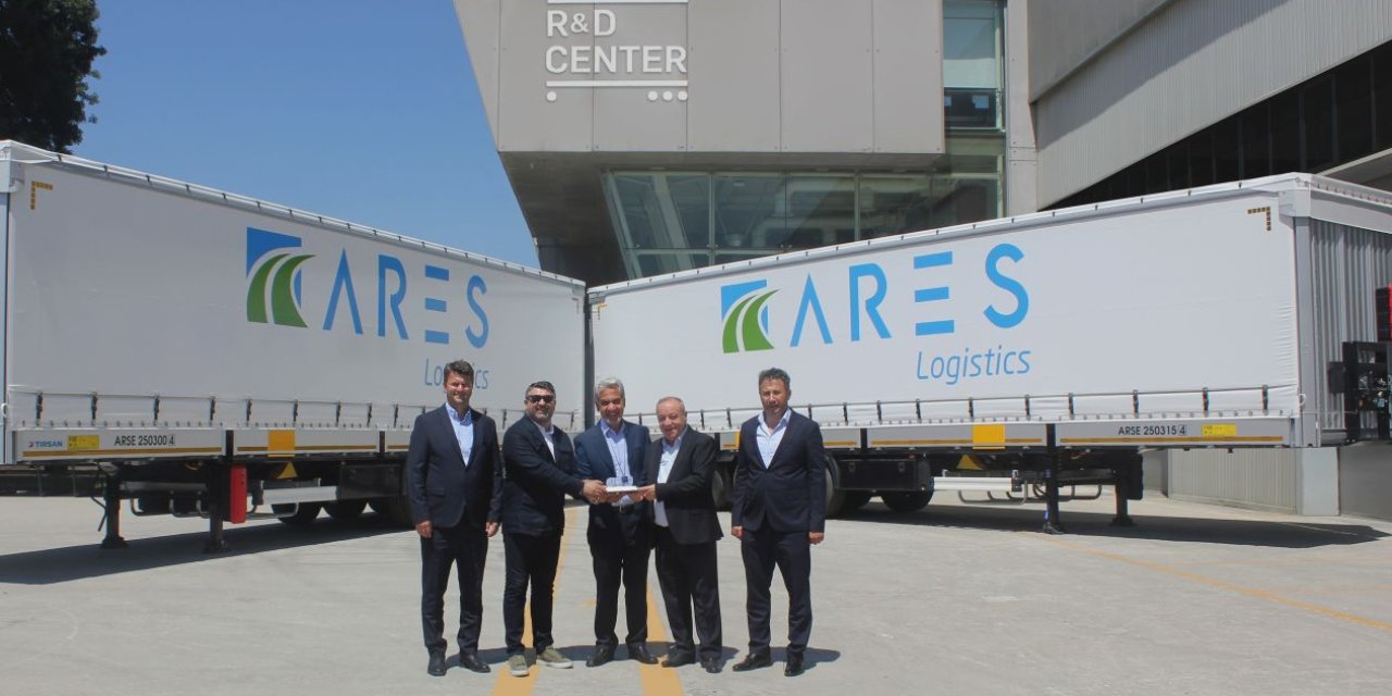 Tırsan’dan Ares Logistics’e 185 tren yüklemeli treyler