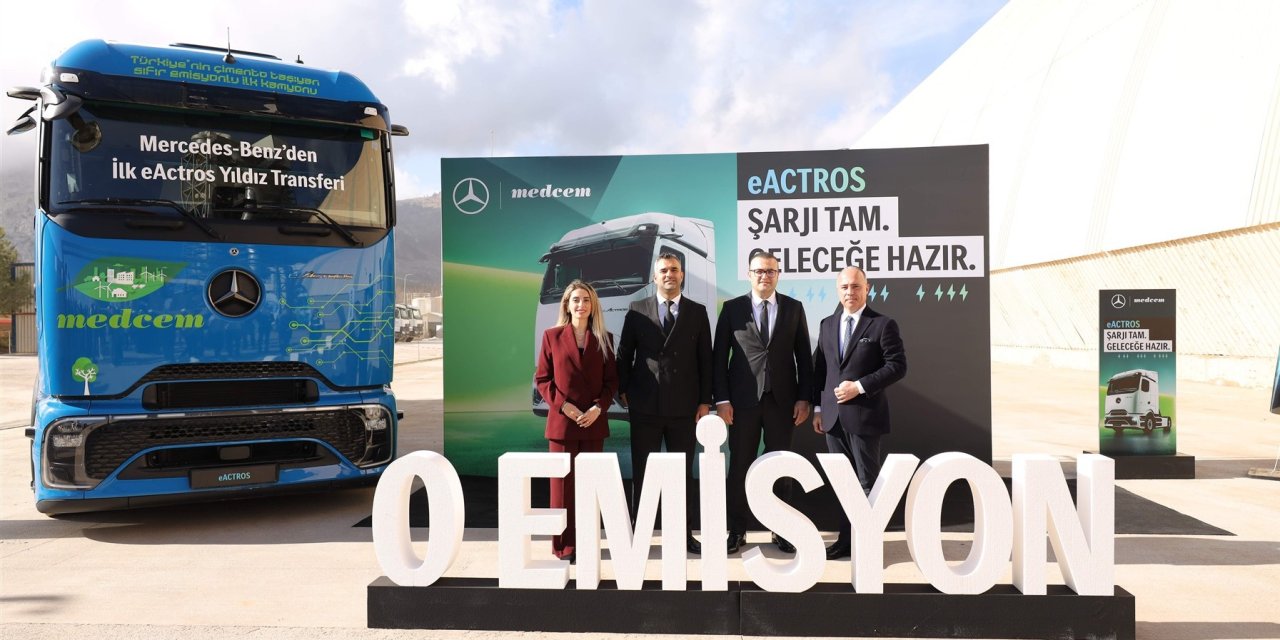 İlk Mercedes-Benz eActros 600 Teslimatı Medcem Çimento’ya