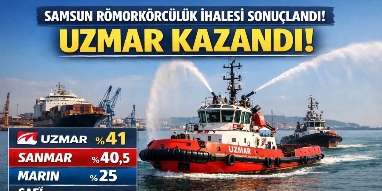 Samsun’da Römorkörcülük İhalesini %41 ile UZMAR Kazandı