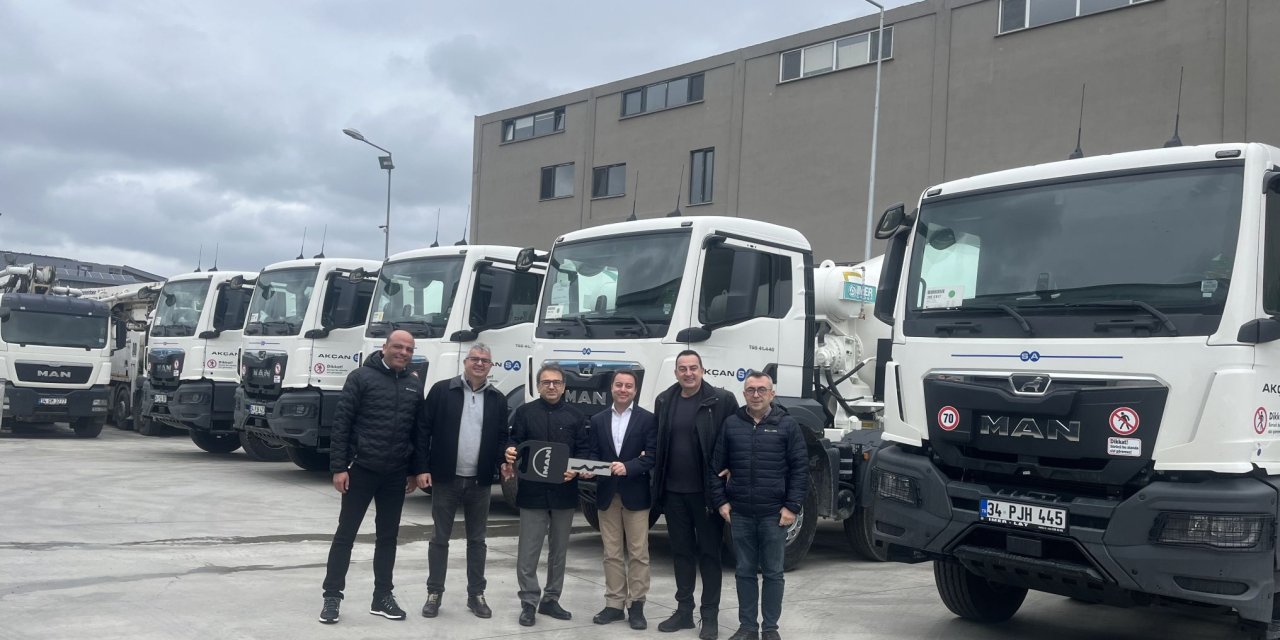 MAN ve Akçansa iş birliklerini 19 yeni araçla güçlendirdi