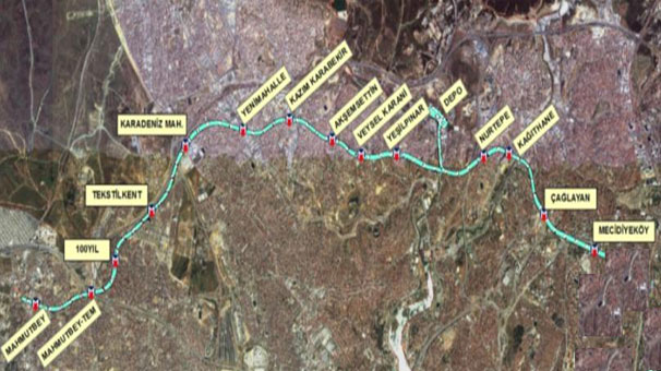 Mecidiyeköy-Mahmutbey metro ihalesi sonuçlandı