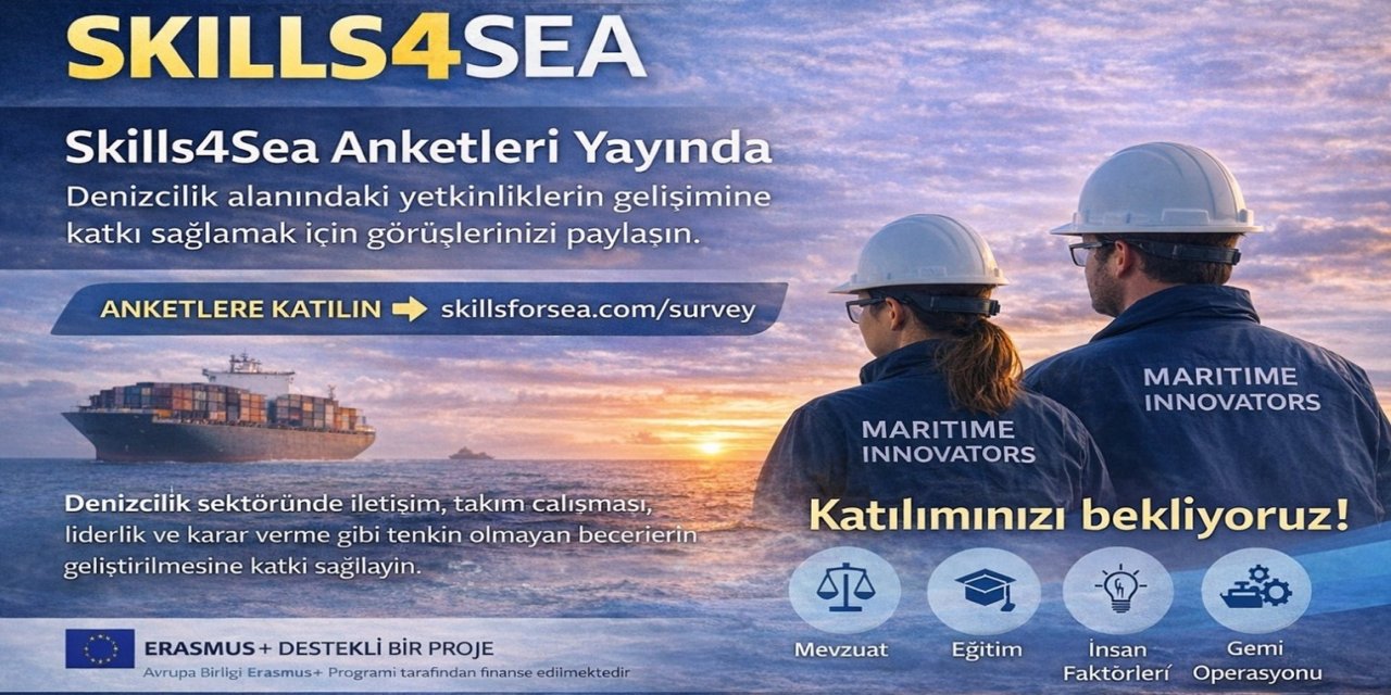 Denizcilik profesyonelleri için Skills4Sea anketleri yayında