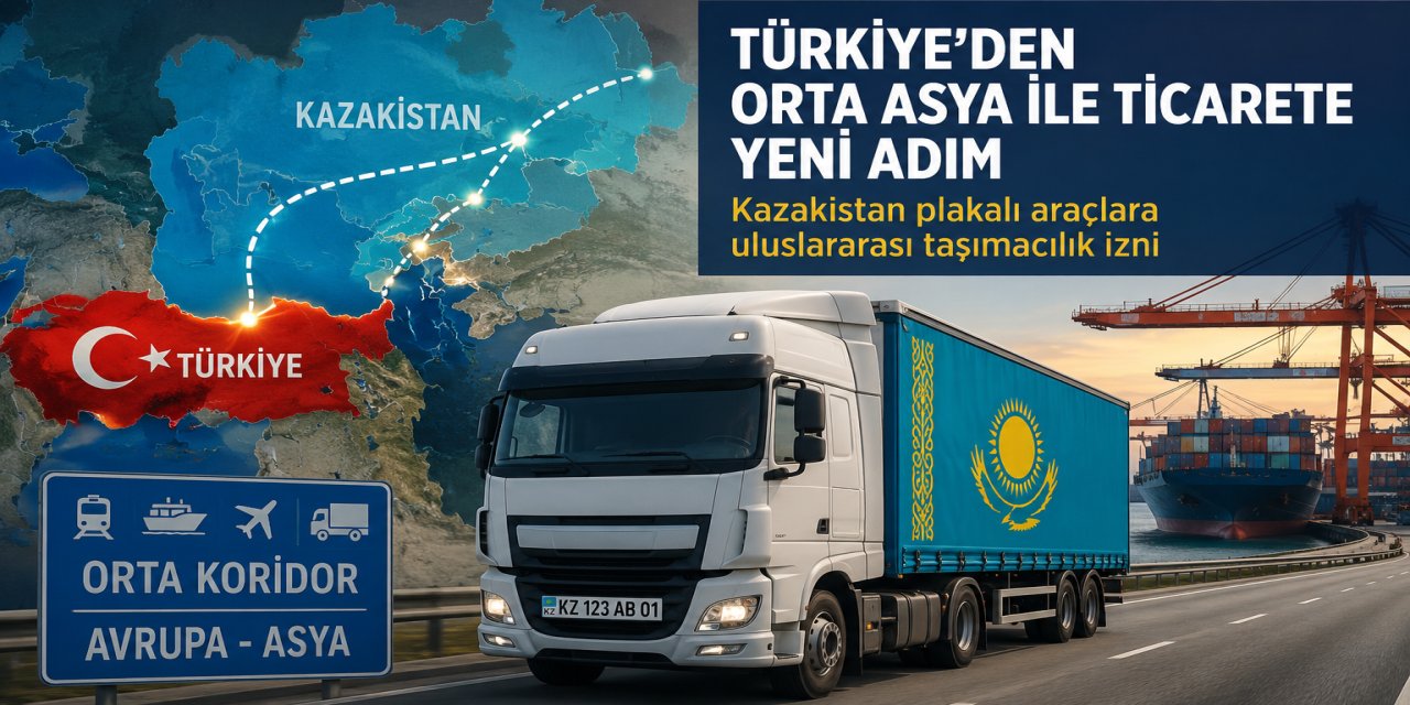 Kazakistan plakalı TIR'lara ülkemizde taşımacılık imtiyazı