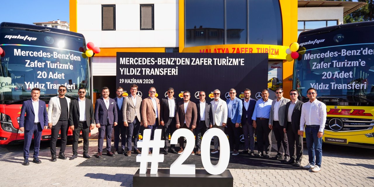 Malatya Zafer Filosuna 20 Mercedes-Benz Travego katıldı