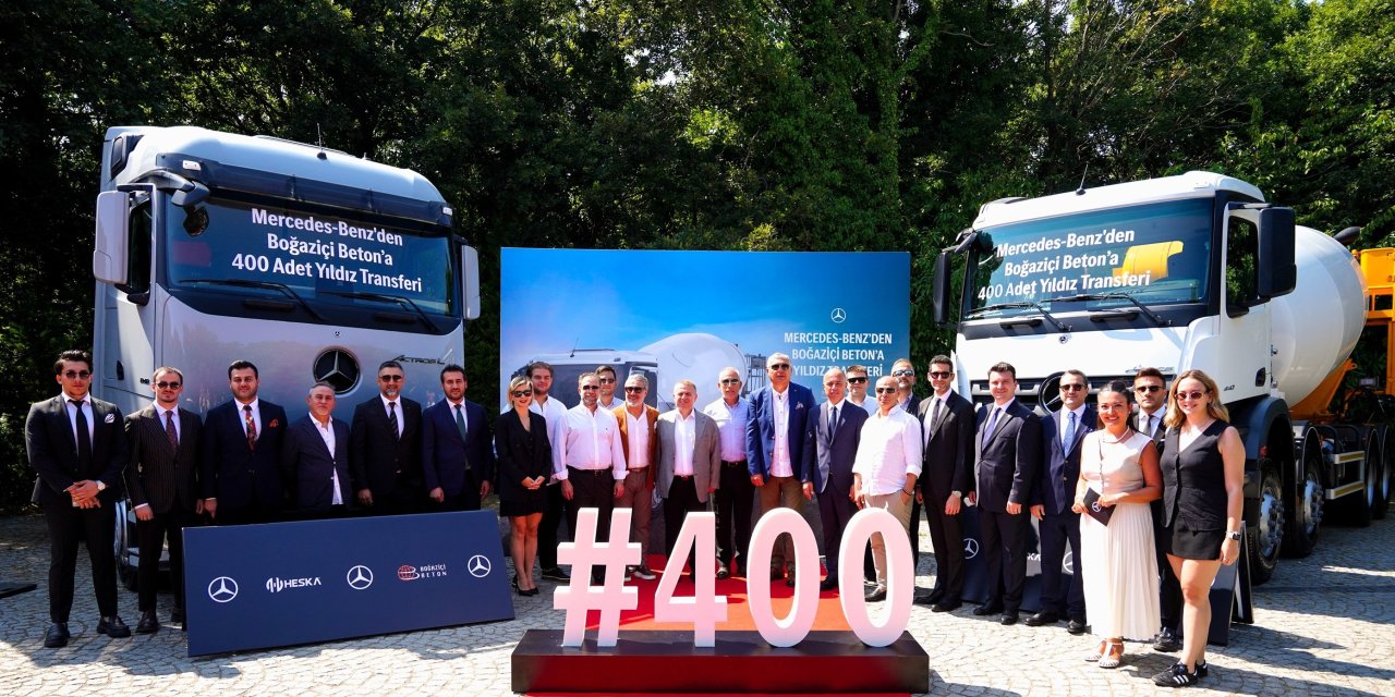 Mercedes-Benz Türk ve Boğaziçi Beton İş Birliği, 400 Araca ulaştı