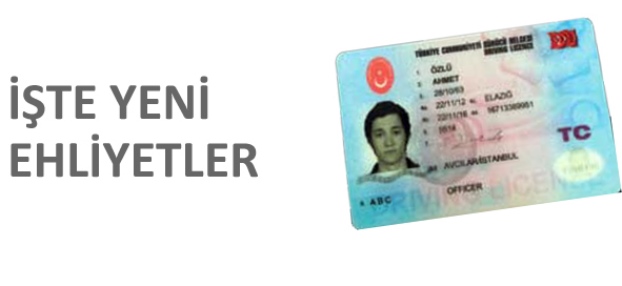 Yeni ehliyetler 'pembeli mavili'