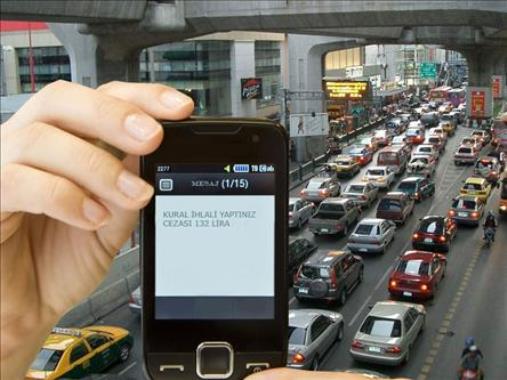 Trafik cezaları artık cep telefonuna gelecek
