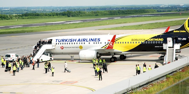 THY'den Borussia Dortmund taraftarına "lounge" hizmeti