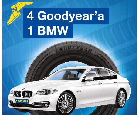 4 Goodyear’a 1 BMW