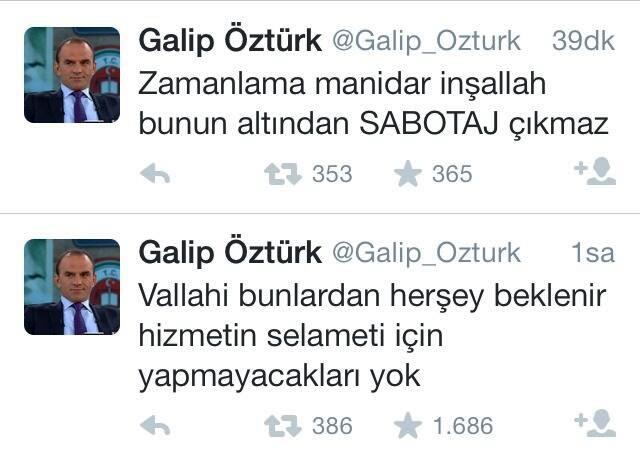 Galip Öztürk'ten "Soma sabotaj" yorumu
