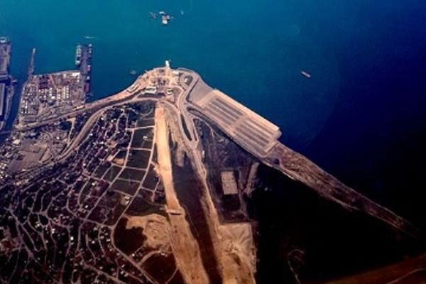 Körfez Köprüsü inşaatı havadan görüntülendi