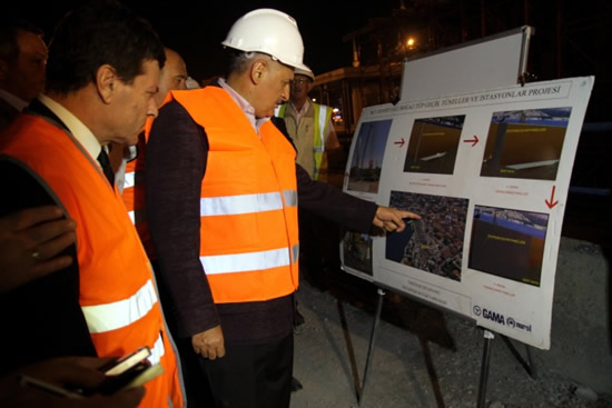 Yıldırım: Dünyanın gözü Marmaray'da