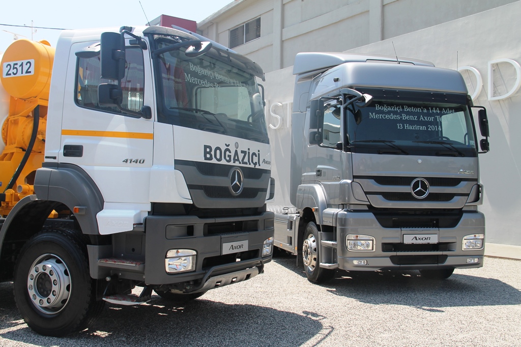 İnşaatta her 3 kamyondan ikisi Mercedes