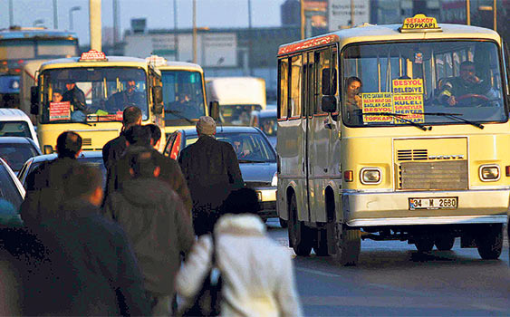 Ruhsatta minibüs, vergide otobüs