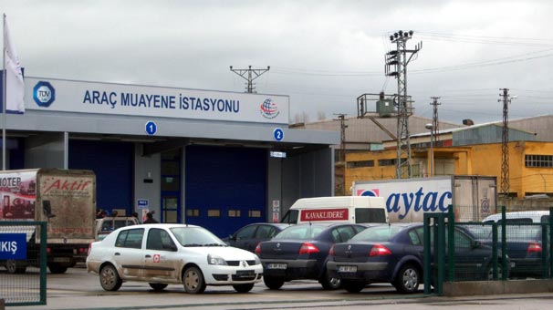 Araç muayene istasyonları kilitlendi