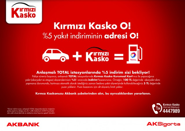 TOTAL- AKSİGORTA işbirliğiyle indirim fırsatları