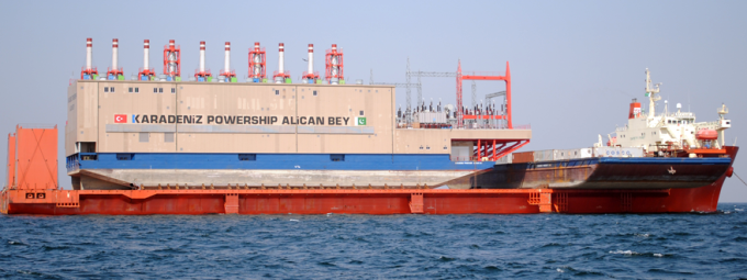 Filistin’e yüzen elektrik’ desteği