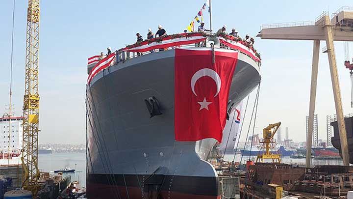 2. kurtarma gemisi “AKIN” denize indirildi
