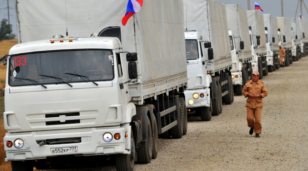 Rusya'ya ait 100 adet TIR Ukrayna'ya girdi