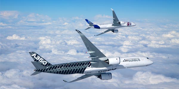 Yeni Airbus A350 uçağı ilk kez Türkiye'de