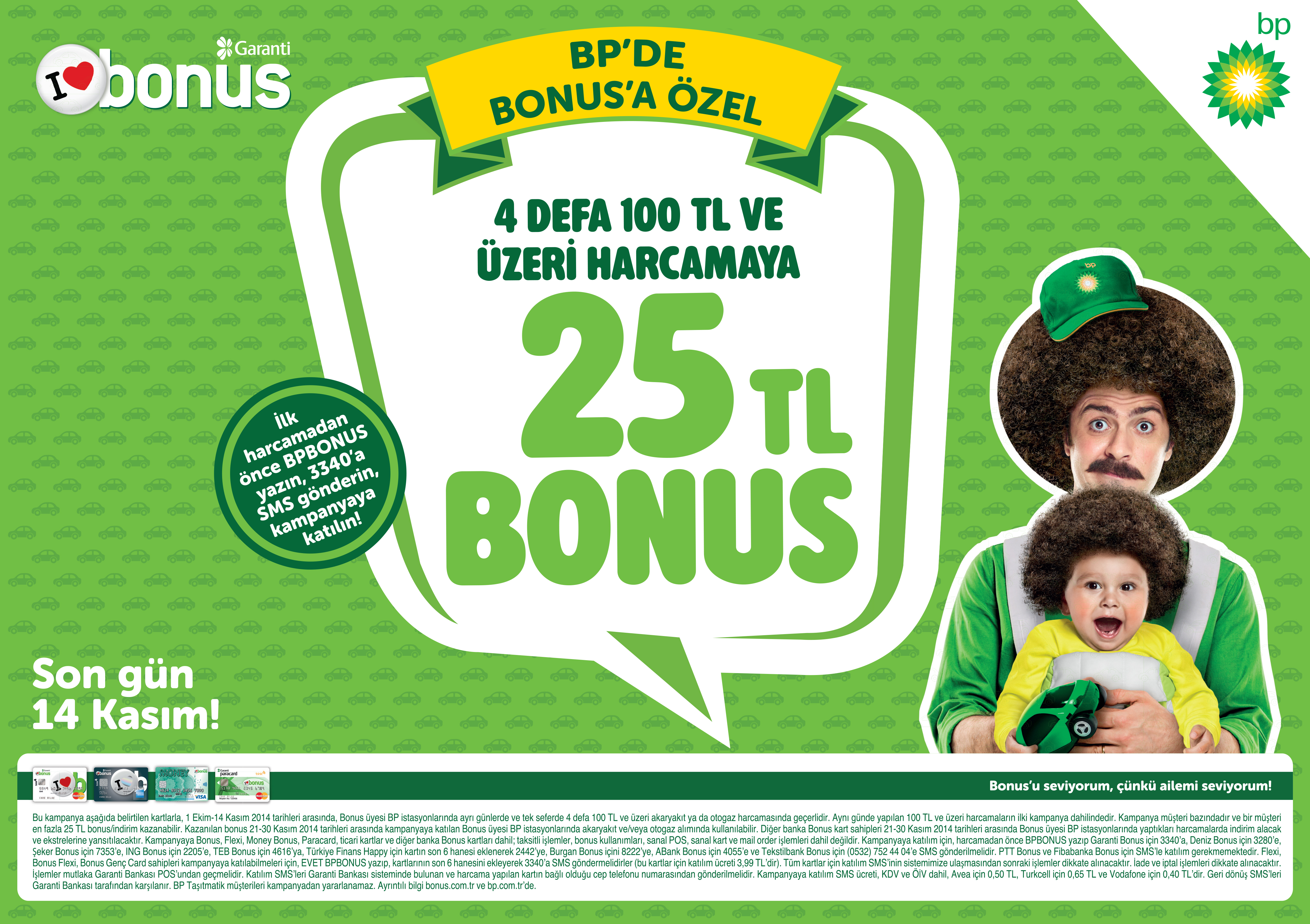 BP ve Bonus’tan 25 TL bonus hediye