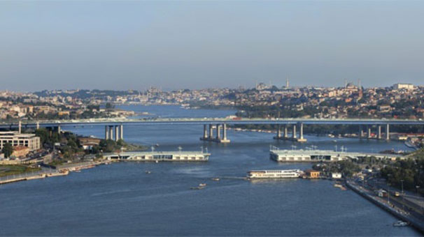 İstanbul'da koca köprü kayboldu