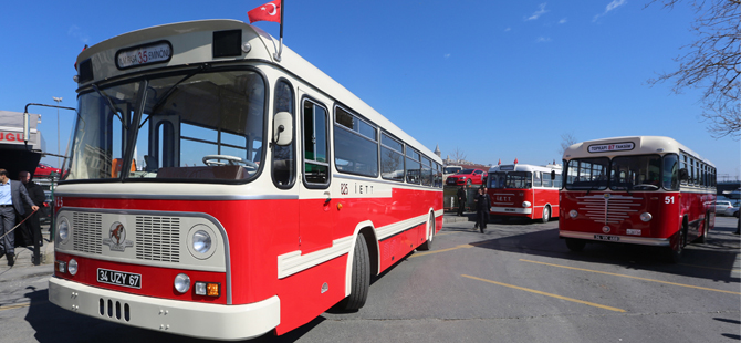 İETT'nin nostaljik otobüsleri sefere başladı