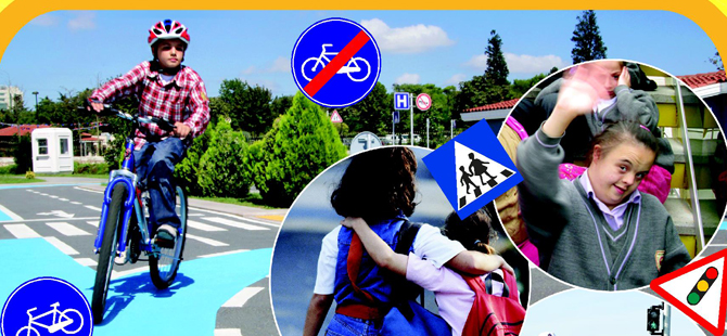 Trafik Panayırı’nda çocuklar trafik kurallarını öğreniyor