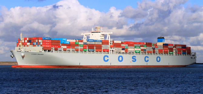 COSCO, 20 bin TEU’luk 13 gemi siparişi verdi