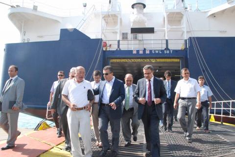 İskenderun Limanı'nda ro- ro hareketlilliği