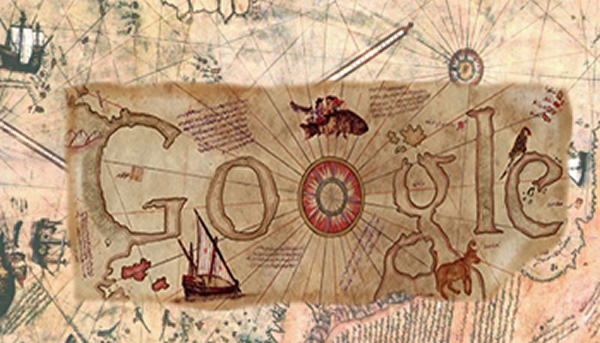 Google Pîrî Reis'i unutmadı