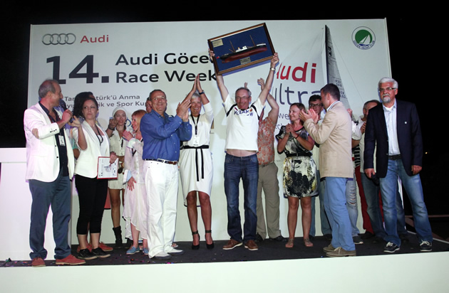 Audi Göcek yarışlarında kupa Courrier du Coeur'un