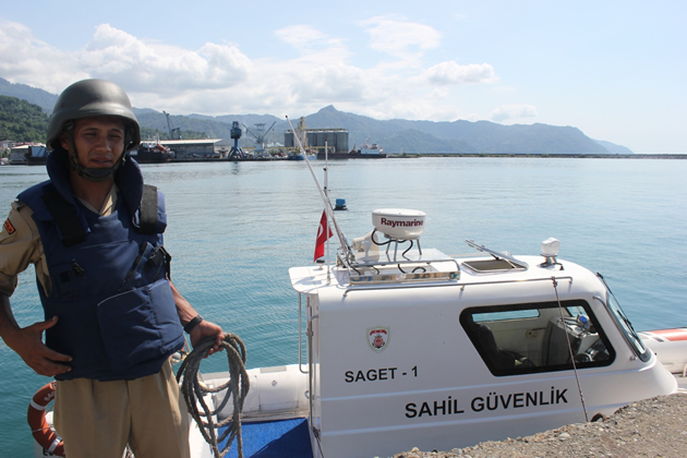 Hopa Liman Tesisi ISPS Kod  2013 tatbikatı yaptı