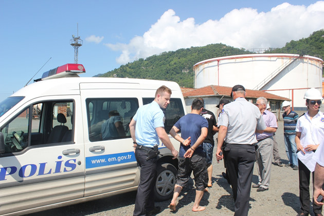 Hopa Liman Tesisi ISPS Kod  2013 tatbikatı yaptı