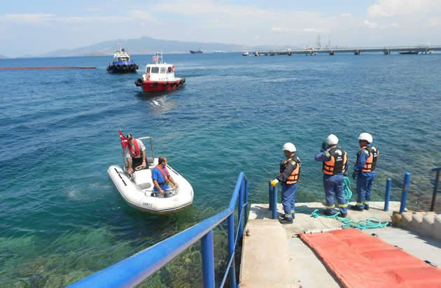 Uzmar’dan deniz kirliliğine acil müdahale tatbikatı
