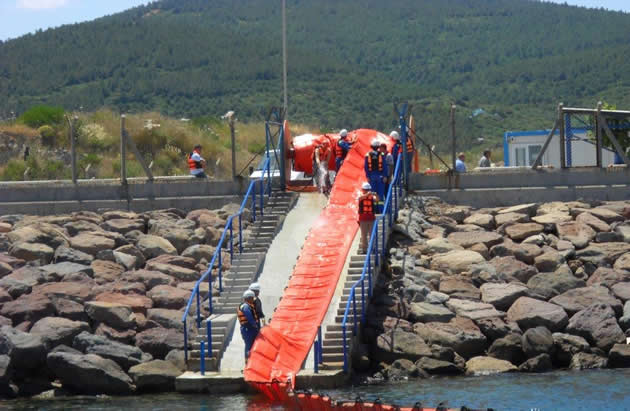 Uzmar’dan deniz kirliliğine acil müdahale tatbikatı