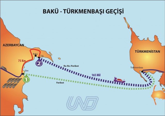 Türk TIR'ları Hazar'da 10 gündür gemi bekliyor